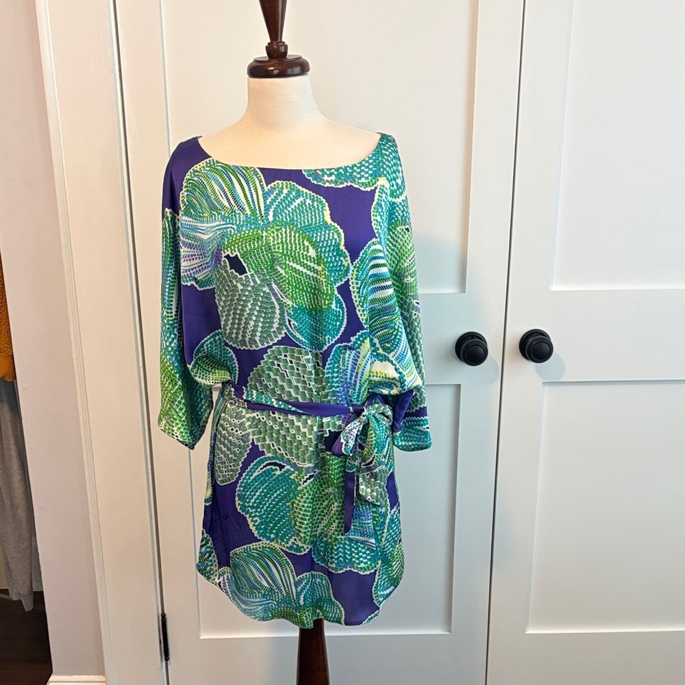 Laundry by Shelli Segal vibrant print dress size M 😎3 for $25